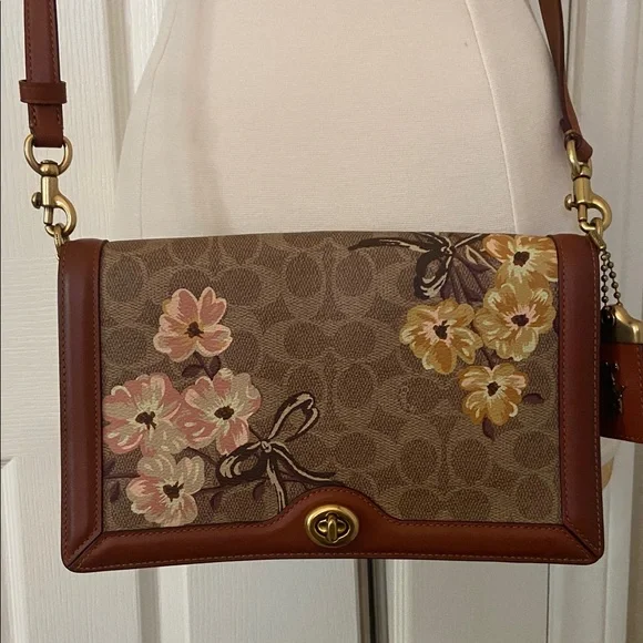 Coach 1941 Riley Prairie Floral Print Crossbody Handbag Limited Pre-owned $450 - Picture 2 of 16